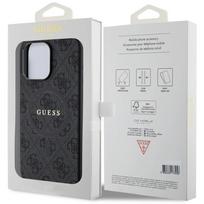 guess pu leather 4g - Guess "PU Leather 4G Colored Ring MagSafe Case iPhone 15 Pro Max" Black - 2 nuotrauka