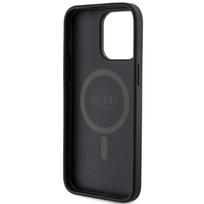 guess pu leather 4g - Guess "PU Leather 4G Colored Ring MagSafe Case iPhone 15 Pro Max" Black - 3 nuotrauka