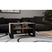 senukai lego - Kavos staliukas Moderns 4P, ruda sp./juoda sp., 90 cm x 58 cm x 50 cm - 3 nuotrauka