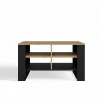 senukai lego - Kavos staliukas Moderns 4P, ruda sp./juoda sp., 90 cm x 58 cm x 50 cm - 7 nuotrauka