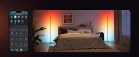 led staline lempa - Govee H8076 Floor Lamp Lite RGBICW, 1000 lm, Wi-Fi/Bluetooth - 4 nuotrauka