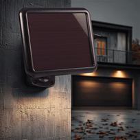judesio lempute - Maclean MCE442 Solar Lamp LED Spotlight Motion Sensor Floodlight Wall Mount Light Twilight IP44 6W 6 - 5 nuotrauka