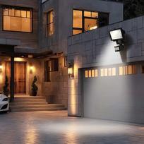 judesio lempute - Maclean MCE442 Solar Lamp LED Spotlight Motion Sensor Floodlight Wall Mount Light Twilight IP44 6W 6 - 8 nuotrauka