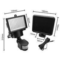 judesio lempute - Maclean MCE442 Solar Lamp LED Spotlight Motion Sensor Floodlight Wall Mount Light Twilight IP44 6W 6 - 12 nuotrauka