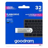 usb atmintukai 32gb - Goodram UNO3 32GB Sidabrinė (Silver) - 2 nuotrauka