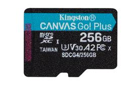 sd kortele 256gb - Kingston Canvas Go Plus 256GB microSDXC + SD Adapter - 2 nuotrauka