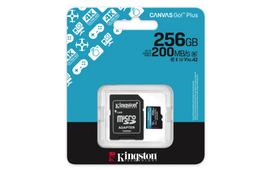 sd kortele 256gb - Kingston Canvas Go Plus 256GB microSDXC + SD Adapter - 5 nuotrauka