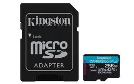 sd kortele 256gb - Kingston Canvas Go Plus 256GB microSDXC + SD Adapter - 8 nuotrauka
