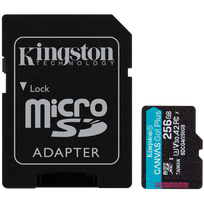 sd kortele 256gb - Kingston Canvas Go Plus 256GB microSDXC + SD Adapter - 11 nuotrauka