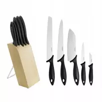 virtuviniai peiliai - PEILIŲ KOMPLEKTAS „ESSENTIAL“ SU STOVU (5 vnt., 1023782) (FISKARS) - 3 nuotrauka
