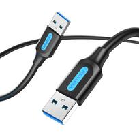 usb 3.0 to usb 3.0 cable - CABLE USB3.0 MALE TO MALE/1.5M BLACK CONBG VENTION - 2 nuotrauka