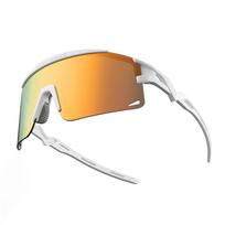 balajos - Rockbros Fotochrominiai Dviračių Akiniai su UV Apsauga ir Korekciniu Įdėklu Balti (White) - 5 nuotrauka