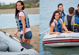 pripuciama valtis 4 - Pripučiama valtis Intex Mariner 4 Boat Set - 2 nuotrauka