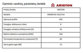 ariston vandens - Ariston ANDRIS RS 15l Under Sink - 3 nuotrauka