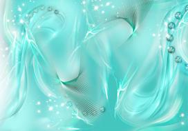Fototapetas Artgeist Enchanted Turquoise, 175 cm x 175 cm
