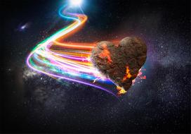 Fototapetas Artgeist Love Meteorite (Colourful), 315 cm x 315 cm