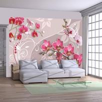 Fototapetas Artgeist Flight Of Pink Orchids MNEW010190, 105 cm x 150 cm