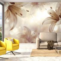 Fototapetas Artgeist Floral Motif - A Composition Of Lilies On A Background With A Light Glow Effect XLFT994, 140 cm x 200 cm