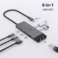 usb type c hdmi - TP-Link UH6120C USB-C 6-Port Hub Pilkas (Grey) - 8 nuotrauka