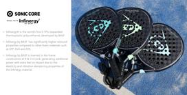 padelio rakete dunlop - Padelio raketė Dunlop Galactica Pro LS, juoda sp. - 4 nuotrauka