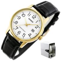 casio laikrodziai vyrams - Casio Collection MTP-V002GL-7B2UDF Juodas (Black) - 3 nuotrauka