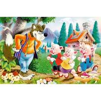 pigios dalys - Castorland Puzzle Three Little Pigs 60pcs - 2 nuotrauka