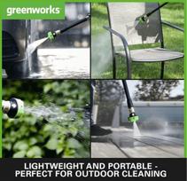 akumuliatorinis auksto slegio - Greenworks G24PWK4, 24V, 4Ah - 3 nuotrauka