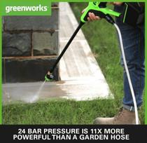 akumuliatorinis auksto slegio - Greenworks G24PWK4, 24V, 4Ah - 4 nuotrauka