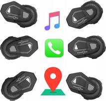 laisvu ranku iranga motociklui - FREEDCONN T-MAX S V4 PRO SINGLE Juoda - 4 nuotrauka