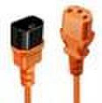 laida c14 - LINDY CABLE POWER IEC EXTENSION 1M/ORANGE 30474 - 2 nuotrauka