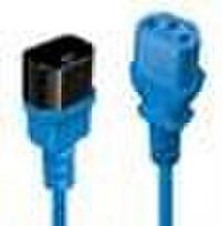 laida c14 - CABLE POWER IEC EXTENSION 2M/BLUE 30472 LINDY - 2 nuotrauka
