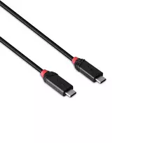 usb type c laidas 2 m - CABLE USB4 240W TYPE C 1M/BLACK LINE 37001 LINDY - 4 nuotrauka