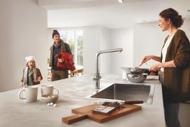 virtuvine kriaukle plautuve - Nerūdijančio plieno plautuvė Grohe K700, 31580SD0 - 3 nuotrauka