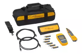 kabeliu testeris - Fluke Networks FL-MS-POE-KIT MicroScanner PoE kabelių patikros testeris Juoda (Black) - 4 nuotrauka