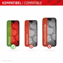 ekrano apple - Displex Apple iPhone 15 Real 2D Glass + Case By Displex Transparent - 4 nuotrauka