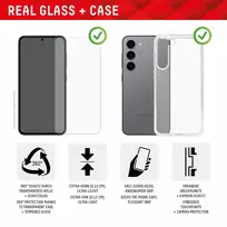 telefonas a55 - Displex "Real Glass + Case Samsung Galaxy A55 5G" - 7 nuotrauka
