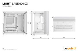 korpusas be quiet! - be quiet! LIGHT BASE 600 DX Balta (White) - 3 nuotrauka