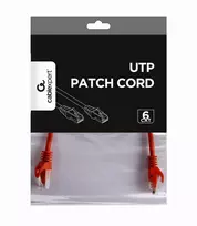 cat6 utp - Gembird PP6U UTP Cat6 Patch Cord 0.25m Red - 2 nuotrauka