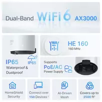 tp link - TP-Link Deco X50-Outdoor (1 pak.) Balta (White) - 7 nuotrauka