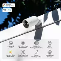 belaides kameros - TP-Link Tapo C460 4K Belaidė kamera Lauke (White) - 7 nuotrauka