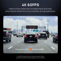 vaizdo registratorius 70mai - 70Mai DASHCAM 4K OMNI/X800 Juodas (Black) - 2 nuotrauka