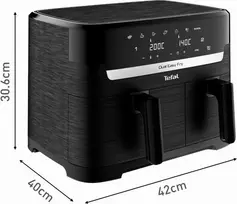 gruzdintuves - Tefal EY901N10 Dual Easy Fry Essential Juodas (Black) - 2 nuotrauka