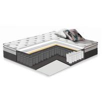 dvigule lova 160 - Lova Home4you Chamba, 160 x 200 cm, medžio, su čiužiniu, su grotelėmis - 4 nuotrauka