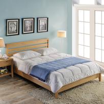 dvigule lova 160 - Lova Home4you Chamba Uno, 160 x 200 x 20 cm, medžio, su čiužiniu, su grotelėmis - 2 nuotrauka