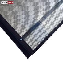 stogelis starkedach - STARKEDACH RODEO, matmenys 6 x 1500 x 700 x 200 mm, lenktas, grafito spalvos, bronzinis pol - 4 nuotrauka