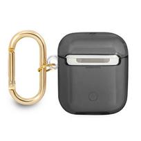 airpods 2 - Guess TPU Printed Stripe Case for Airpods 1/ 2 Black - 3 nuotrauka