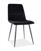 kede mila velvet - Valgomojo kėdė Mila Velvet, juoda, 41 cm x 45 cm x 86 cm - 4 nuotrauka
