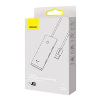 usb a sakotuvas - USB-A 4 prievadų 25cm, juodas - 3 nuotrauka