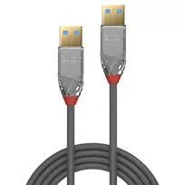 type 2 kabelis - Lindy USB 3.0 Kabelis Typ A/A Cromo Line M/M 1m - 2 nuotrauka