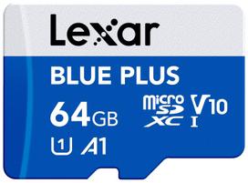 micro sd 64gb - Lexar Micro SDXC 64GB Blue Plus UHS-I Class 10 + SD Adapter - 7 nuotrauka